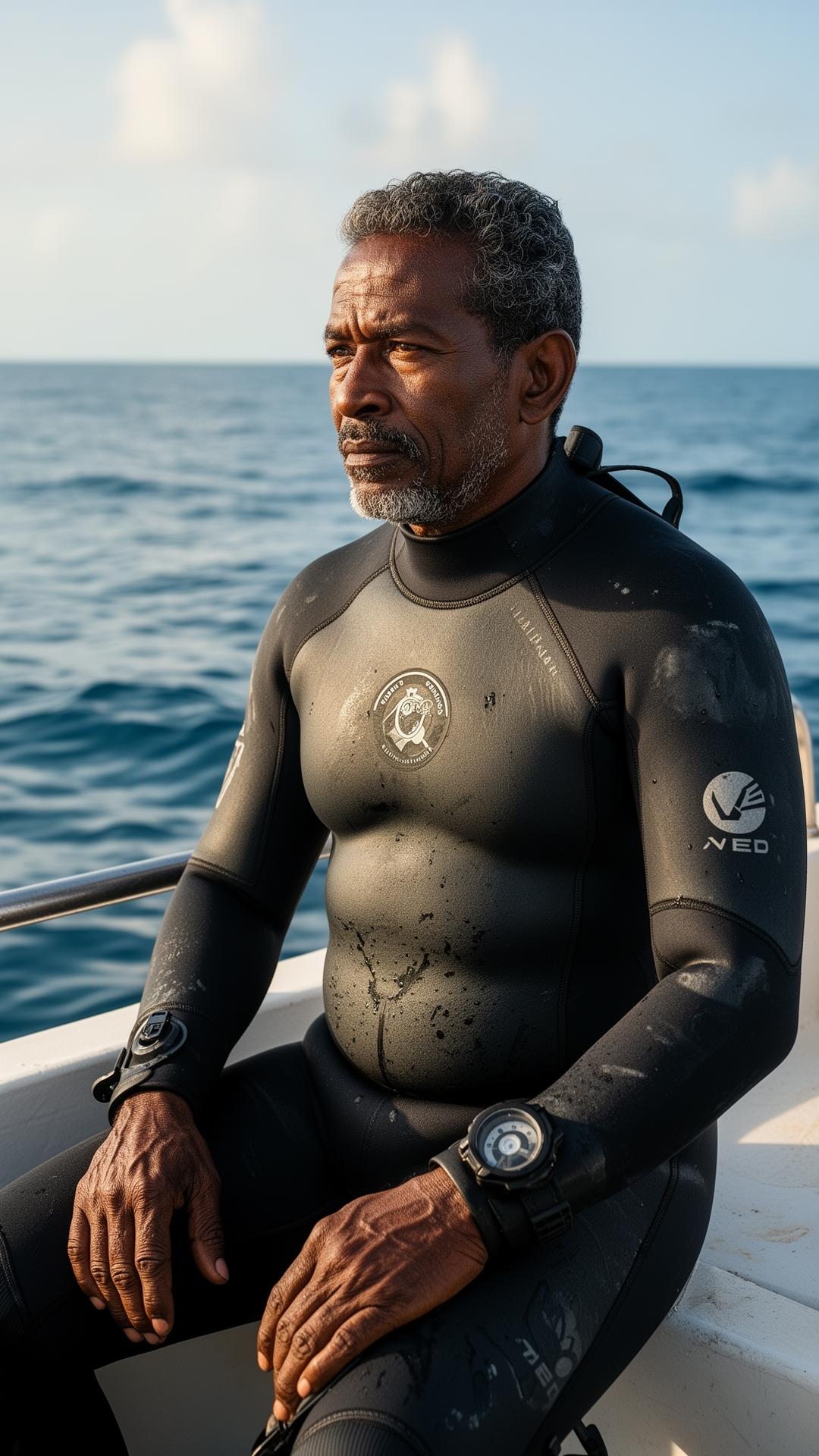 A long-serving Maldivian dive instructor