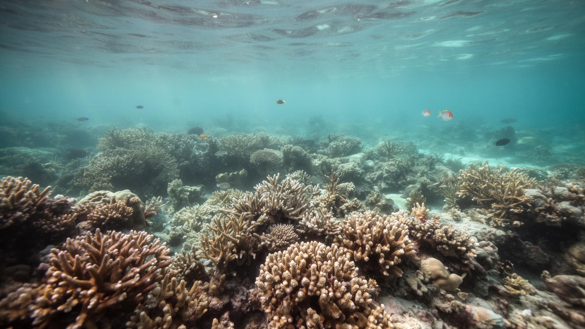 A Maldivian house reef in soft natural light